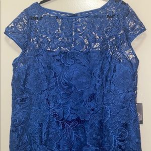 Adrianna Papell NWT sz 20w blue lace dress